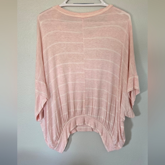 Slouchy pink Stripe Talulah top Medium - Picture 3 of 5